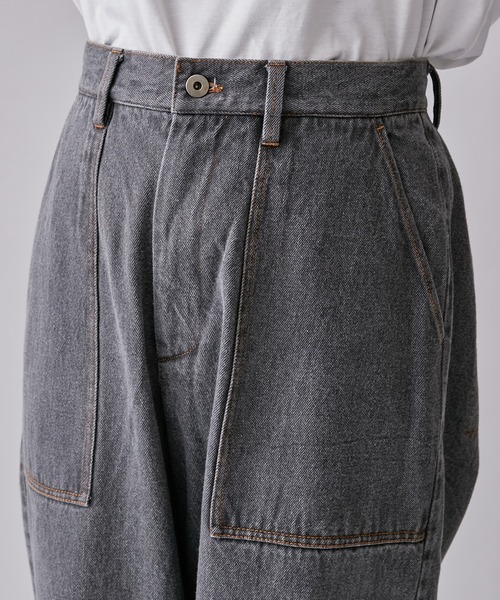 Lui's（ルイス）の「【Neucon / ニューコン】23SS デニムバギーパンツ (セットアップ対応）（デニムパンツ・メンズ・グレー/サックスブルー・1/2）」の18枚目の写真
