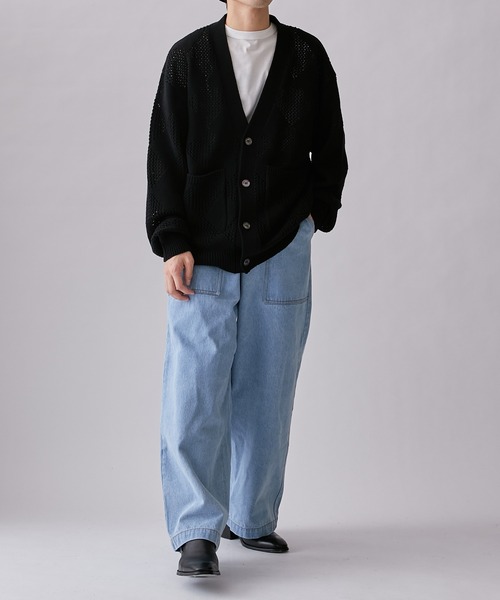 Lui's（ルイス）の「【Neucon / ニューコン】23SS デニムバギーパンツ (セットアップ対応）（デニムパンツ・メンズ・グレー/サックスブルー・1/2）」の13枚目の写真