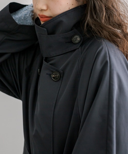 mystic(ミスティック)の「【2サイズ展開】スタンドカラートレンチコート(トレンチコート・レディース・キャメル/ベージュ/ネイビー・1/2)」の18枚目の写真