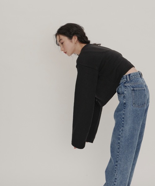 GIUNON(ジウノン)の「knit cardigan / ニットカーディガン(カーディガン/ボレロ・レディース・ブラック/グリーン・FREE)」の16枚目の写真