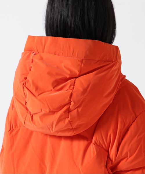 Calvin Klein（カルバン・クライン）の「Calvin Klein Jeans（カルバンクラインジーンズ）コントラストロゴテープダウンジャケット（ダウンジャケット/コート・レディース・ブラック/オレンジ・S）」の9枚目の写真