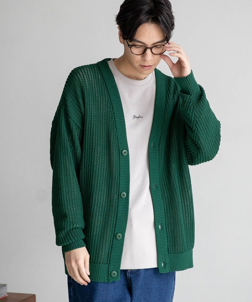カーディガン ボレロ XLARGE（エクストララージ）の「SWITCH COLOR KNIT CARDIGAN