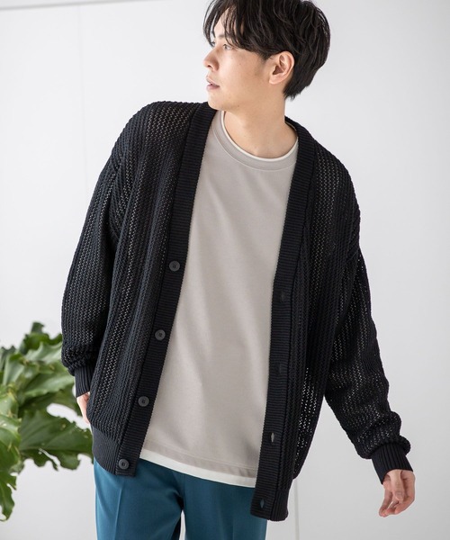 カーディガン ボレロ LAKOLE（ラコレ）の「MVSメッシュ編みカーディガン / 178699