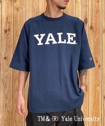 CHAMPION/チャンピオン カレッジロゴTシャツ ルーズフィット/ラグランTシャツ USAコットン/フロントプリント　バインダーネックTシャツ   C5-X307