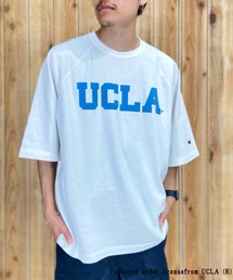 CHAMPION/チャンピオン カレッジロゴTシャツ ルーズフィット/ラグランTシャツ USAコットン/フロントプリント バインダーネックTシャツ C5-X307