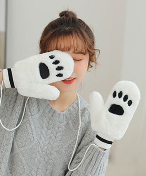 aimoha（アイモハ）の「クマの肉球イメージ ミトン（手袋）」 - WEAR