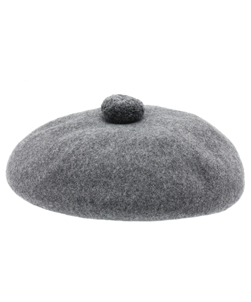 BEAMS BOY（ビームスボーイ）の「BEAMS BOY / ポンポン ベレー （ハンチング/ベレー帽・レディース・ホワイト/グレー/ワイン/ネイビー・ONE SIZE）」の7枚目の写真