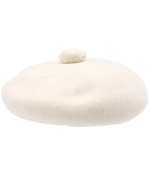 BEAMS BOY（ビームスボーイ）の「BEAMS BOY / ポンポン ベレー （ハンチング/ベレー帽・レディース・ホワイト/グレー/ワイン/ネイビー・ONE SIZE）」の5枚目の写真