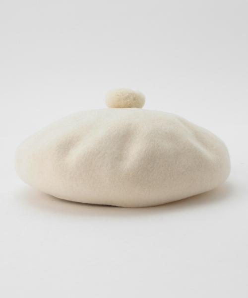 BEAMS BOY（ビームスボーイ）の「BEAMS BOY / ポンポン ベレー （ハンチング/ベレー帽・レディース・ホワイト/グレー/ワイン/ネイビー・ONE SIZE）」の13枚目の写真