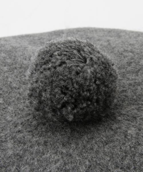 BEAMS BOY（ビームスボーイ）の「BEAMS BOY / ポンポン ベレー （ハンチング/ベレー帽・レディース・ホワイト/グレー/ワイン/ネイビー・ONE SIZE）」の21枚目の写真