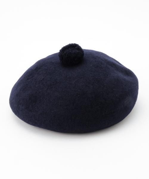 BEAMS BOY（ビームスボーイ）の「BEAMS BOY / ポンポン ベレー （ハンチング/ベレー帽・レディース・ホワイト/グレー/ワイン/ネイビー・ONE SIZE）」の17枚目の写真