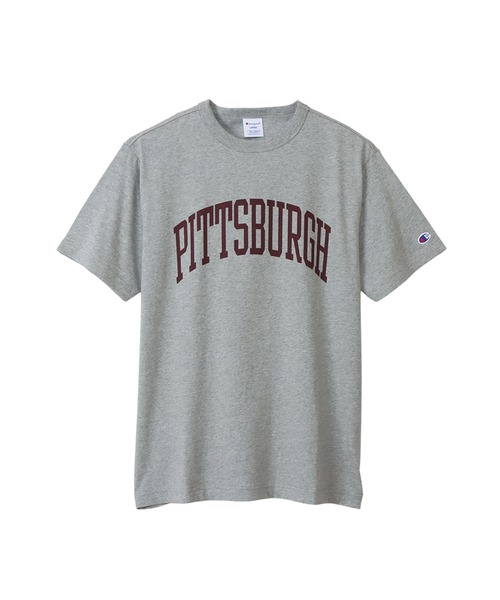 Champion(チャンピオン)の「【Champion/チャンピオン】メンズ ベーシック ショートスリーブTシャツ(Tシャツ/カットソー・メンズ・グレー/ホワイト×ネイビー/ネイビー/ダークグレー/バーガンディー/ブラック/グリーン系その他3/オレンジ系その他2・LARGE/X-LARGE/MEDIUM)」の1枚目の写真