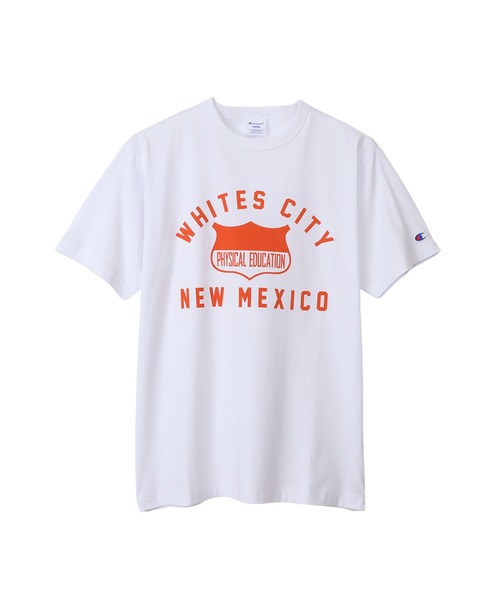 Champion(チャンピオン)の「【Champion/チャンピオン】メンズ ベーシック ショートスリーブTシャツ(Tシャツ/カットソー・メンズ・グレー/ホワイト×ネイビー/ネイビー/ダークグレー/バーガンディー/ブラック/グリーン系その他3/オレンジ系その他2・LARGE/X-LARGE/MEDIUM)」の8枚目の写真