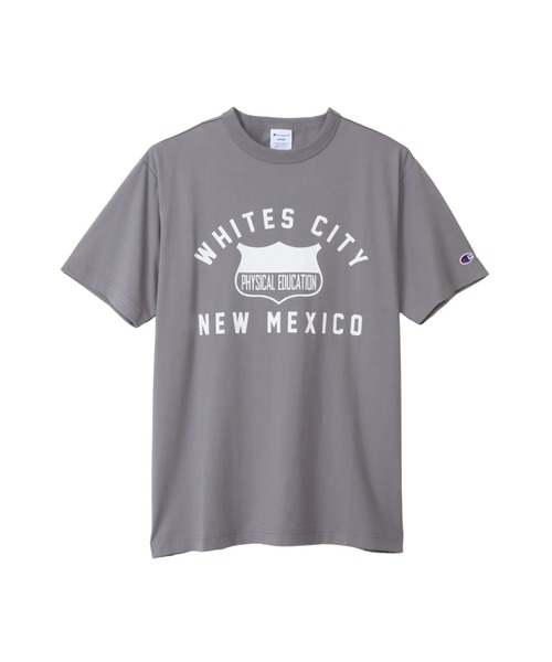Champion(チャンピオン)の「【Champion/チャンピオン】メンズ ベーシック ショートスリーブTシャツ(Tシャツ/カットソー・メンズ・グレー/ホワイト×ネイビー/ネイビー/ダークグレー/バーガンディー/ブラック/グリーン系その他3/オレンジ系その他2・LARGE/X-LARGE/MEDIUM)」の4枚目の写真