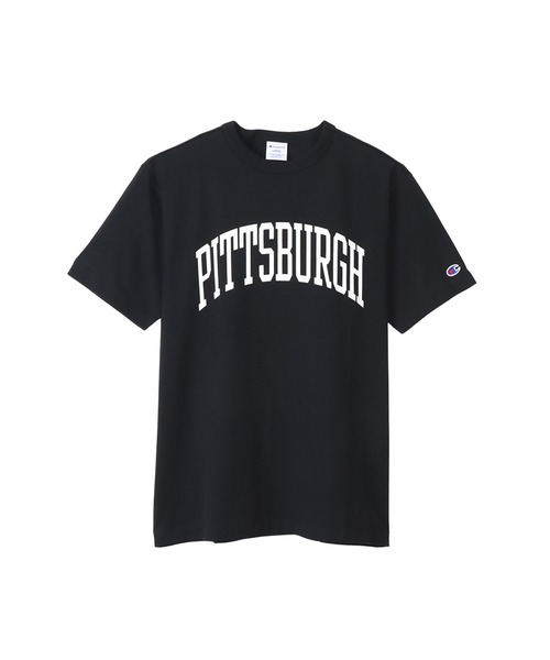Champion(チャンピオン)の「【Champion/チャンピオン】メンズ ベーシック ショートスリーブTシャツ(Tシャツ/カットソー・メンズ・グレー/ホワイト×ネイビー/ネイビー/ダークグレー/バーガンディー/ブラック/グリーン系その他3/オレンジ系その他2・LARGE/X-LARGE/MEDIUM)」の3枚目の写真