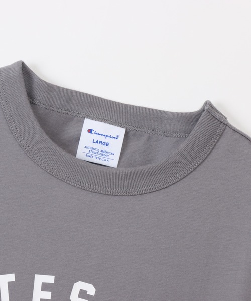 Champion(チャンピオン)の「【Champion/チャンピオン】メンズ ベーシック ショートスリーブTシャツ(Tシャツ/カットソー・メンズ・グレー/ホワイト×ネイビー/ネイビー/ダークグレー/バーガンディー/ブラック/グリーン系その他3/オレンジ系その他2・LARGE/X-LARGE/MEDIUM)」の20枚目の写真