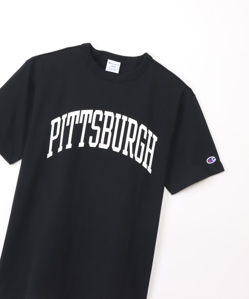 Champion(チャンピオン)の「【Champion/チャンピオン】メンズ ベーシック ショートスリーブTシャツ(Tシャツ/カットソー・メンズ・グレー/ホワイト×ネイビー/ネイビー/ダークグレー/バーガンディー/ブラック/グリーン系その他3/オレンジ系その他2・LARGE/X-LARGE/MEDIUM)」の13枚目の写真
