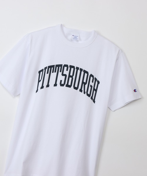 Champion(チャンピオン)の「【Champion/チャンピオン】メンズ ベーシック ショートスリーブTシャツ(Tシャツ/カットソー・メンズ・グレー/ホワイト×ネイビー/ネイビー/ダークグレー/バーガンディー/ブラック/グリーン系その他3/オレンジ系その他2・LARGE/X-LARGE/MEDIUM)」の10枚目の写真
