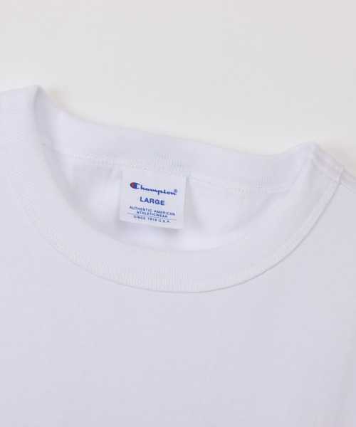 Champion(チャンピオン)の「【Champion/チャンピオン】メンズ ベーシック ショートスリーブTシャツ(Tシャツ/カットソー・メンズ・グレー/ホワイト×ネイビー/ネイビー/ダークグレー/バーガンディー/ブラック/グリーン系その他3/オレンジ系その他2・LARGE/X-LARGE/MEDIUM)」の11枚目の写真