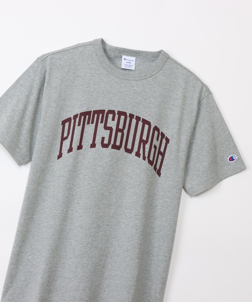 Champion(チャンピオン)の「【Champion/チャンピオン】メンズ ベーシック ショートスリーブTシャツ(Tシャツ/カットソー・メンズ・グレー/ホワイト×ネイビー/ネイビー/ダークグレー/バーガンディー/ブラック/グリーン系その他3/オレンジ系その他2・LARGE/X-LARGE/MEDIUM)」の16枚目の写真