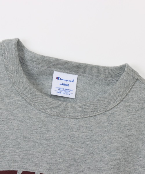 Champion(チャンピオン)の「【Champion/チャンピオン】メンズ ベーシック ショートスリーブTシャツ(Tシャツ/カットソー・メンズ・グレー/ホワイト×ネイビー/ネイビー/ダークグレー/バーガンディー/ブラック/グリーン系その他3/オレンジ系その他2・LARGE/X-LARGE/MEDIUM)」の17枚目の写真