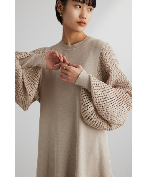 STYLEMIXER（スタイルミキサー）の「クロシェスリーブニット