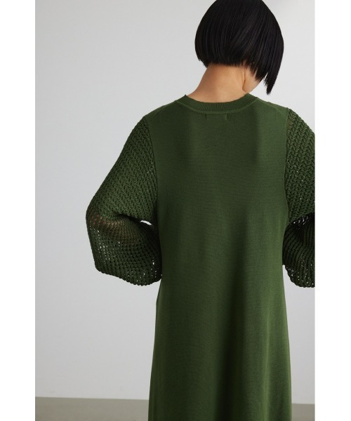 STYLEMIXER(スタイルミキサー)の「クロシェスリーブニットワンピース(ワンピース・レディース・グリーン/アイボリー/ネイビー・SMALL/MEDIUM)」の20枚目の写真