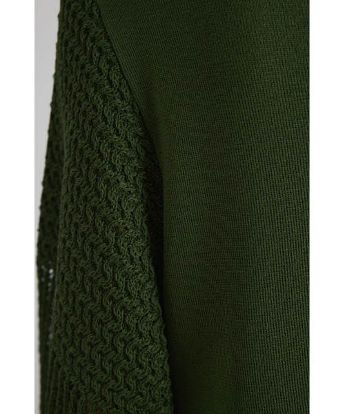 STYLEMIXER(スタイルミキサー)の「クロシェスリーブニットワンピース(ワンピース・レディース・グリーン/アイボリー/ネイビー・SMALL/MEDIUM)」の21枚目の写真