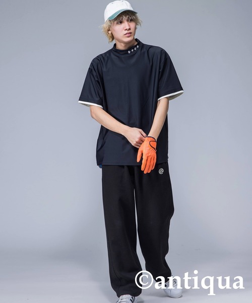 antiqua(アンティカ)の「【STCH】オーバーサイズロゴ入りトップス(Tシャツ/カットソー・レディース・ブルー/ホワイト/ブラック/ネイビー/スミクロ・S/L/M)」の20枚目の写真