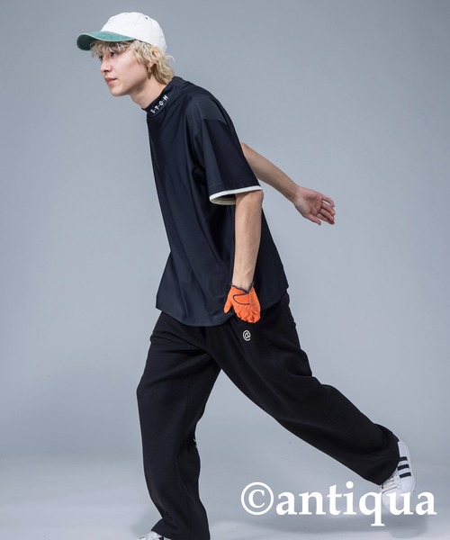 antiqua(アンティカ)の「【STCH】オーバーサイズロゴ入りトップス(Tシャツ/カットソー・レディース・ブルー/ホワイト/ブラック/ネイビー/スミクロ・S/L/M)」の21枚目の写真