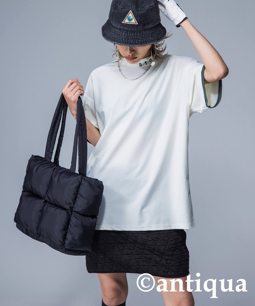STCH】オーバーサイズロゴ入りトップス（Tシャツ/カットソー