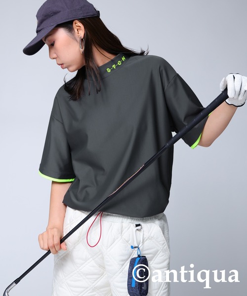 STCH】オーバーサイズロゴ入りトップス（Tシャツ/カットソー