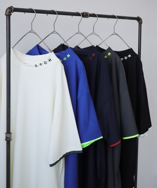 STCH】オーバーサイズロゴ入りトップス（Tシャツ/カットソー