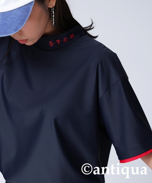 STCH】オーバーサイズロゴ入りトップス（Tシャツ/カットソー