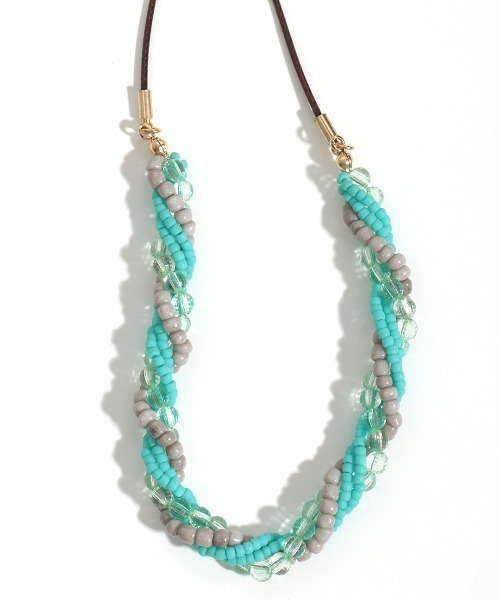 チチカカ（チチカカ）の「ツイストビーズネックレス（ネックレス・レディース・ナチュラル/グリーン/ブルー・FREE）」の9枚目の写真