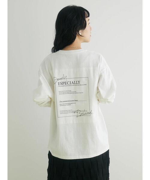 CRAFT STANDARD BOUTIQUE(クラフトスタンダードブティック)の「BOUTIQUE L/S TEE-D(Tシャツ/カットソー・レディース・オフホワイト/ブラック/カーキ・M/XL/L)」の11枚目の写真