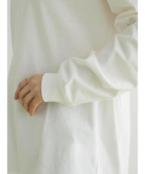 CRAFT STANDARD BOUTIQUE(クラフトスタンダードブティック)の「BOUTIQUE L/S TEE-D(Tシャツ/カットソー・レディース・オフホワイト/ブラック/カーキ・M/XL/L)」の13枚目の写真