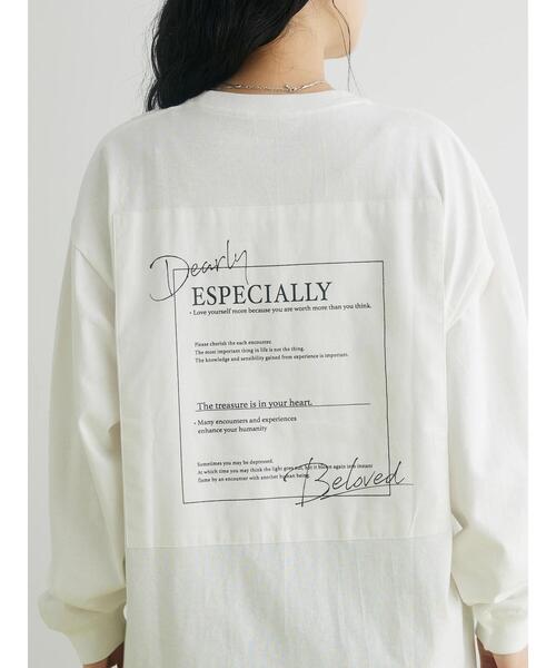 CRAFT STANDARD BOUTIQUE(クラフトスタンダードブティック)の「BOUTIQUE L/S TEE-D(Tシャツ/カットソー・レディース・オフホワイト/ブラック/カーキ・M/XL/L)」の14枚目の写真