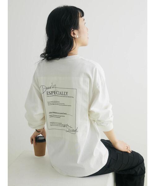 CRAFT STANDARD BOUTIQUE(クラフトスタンダードブティック)の「BOUTIQUE L/S TEE-D(Tシャツ/カットソー・レディース・オフホワイト/ブラック/カーキ・M/XL/L)」の20枚目の写真