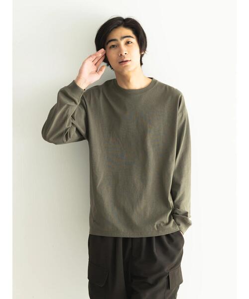 CRAFT STANDARD BOUTIQUE(クラフトスタンダードブティック)の「BOUTIQUE L/S TEE-D(Tシャツ/カットソー・レディース・オフホワイト/ブラック/カーキ・M/XL/L)」の21枚目の写真