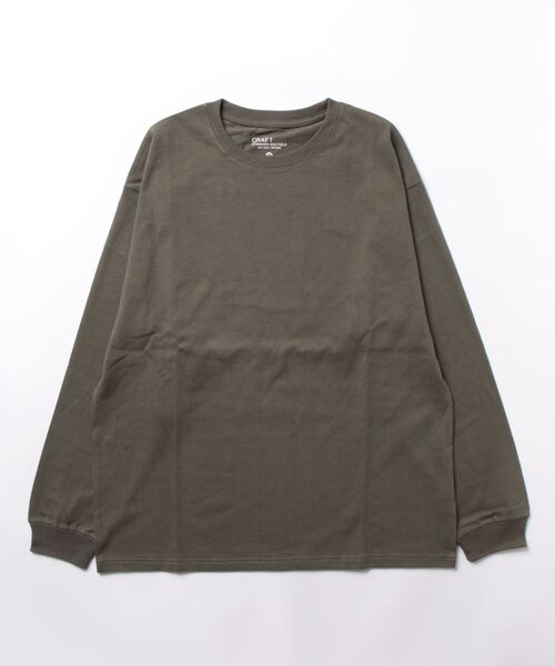 CRAFT STANDARD BOUTIQUE(クラフトスタンダードブティック)の「BOUTIQUE L/S TEE-D(Tシャツ/カットソー・レディース・オフホワイト/ブラック/カーキ・M/XL/L)」の4枚目の写真