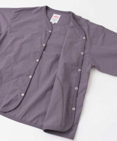 DANTON(ダントン)の「DANTON SHIRTS CARDIGAN(ノーカラージャケット・レディース・ベージュ/パープル/ライトグレー・38)」の18枚目の写真