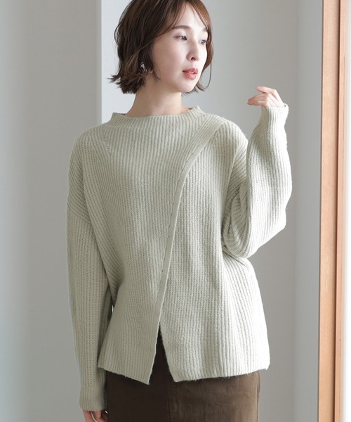 2wayクロスアシメセーター 2wayクロスアシメセーター（ニット/セーター）｜ElegChic