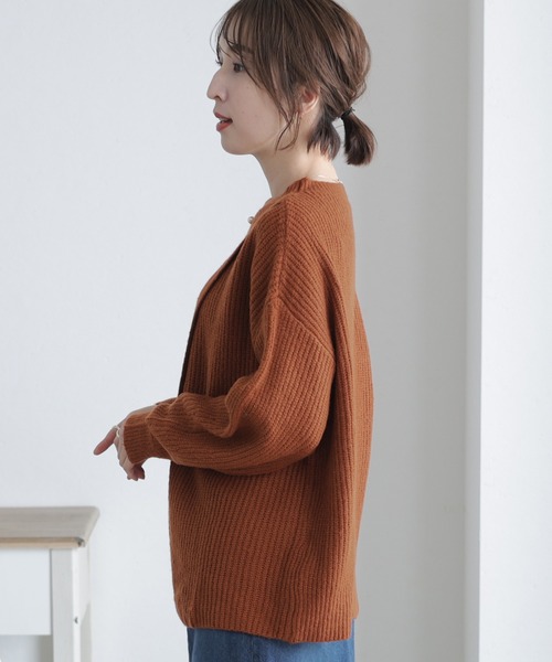 ElegChic(エレグシック)の「2wayクロスアシメセーター(ニット/セーター・レディース・ブラック/グレー/ベージュ/ライトグレー/ブラウン・M/XL/4L)」の11枚目の写真