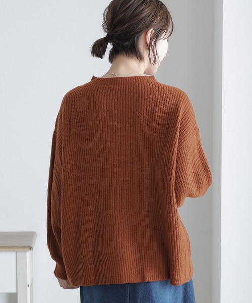 ElegChic(エレグシック)の「2wayクロスアシメセーター(ニット/セーター・レディース・ブラック/グレー/ベージュ/ライトグレー/ブラウン・M/XL/4L)」の12枚目の写真