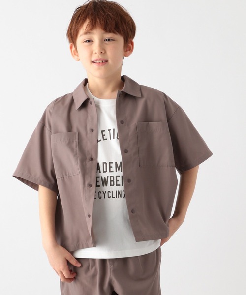 GLOBAL WORK（グローバルワーク）の「エアかるシャツ/168655（シャツ/ブラウス・キッズ・ベージュ系その他3/ブラック・120cm/140cm/160cm/110cm/130cm/150cm/100cm）」の11枚目の写真