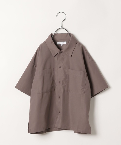 GLOBAL WORK（グローバルワーク）の「エアかるシャツ/168655（シャツ/ブラウス・キッズ・ベージュ系その他3/ブラック・120cm/140cm/160cm/110cm/130cm/150cm/100cm）」の3枚目の写真