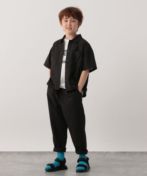 GLOBAL WORK（グローバルワーク）の「エアかるシャツ/168655（シャツ/ブラウス・キッズ・ベージュ系その他3/ブラック・120cm/140cm/160cm/110cm/130cm/150cm/100cm）」の20枚目の写真