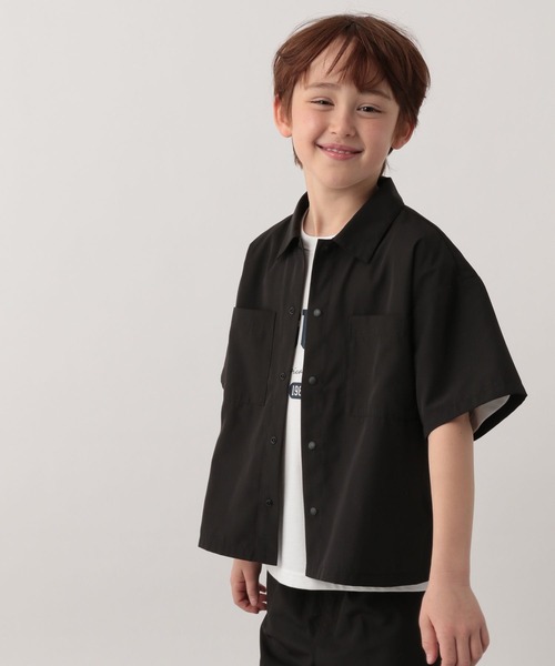 GLOBAL WORK（グローバルワーク）の「エアかるシャツ/168655（シャツ/ブラウス・キッズ・ベージュ系その他3/ブラック・120cm/140cm/160cm/110cm/130cm/150cm/100cm）」の22枚目の写真