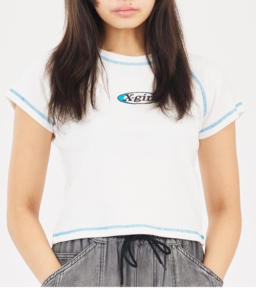 tシャツ LOGO AND NUMBER S/S BABY TEE レディース X-girl tシャツ EXPAND LOGO S/S BABY TEE レディース